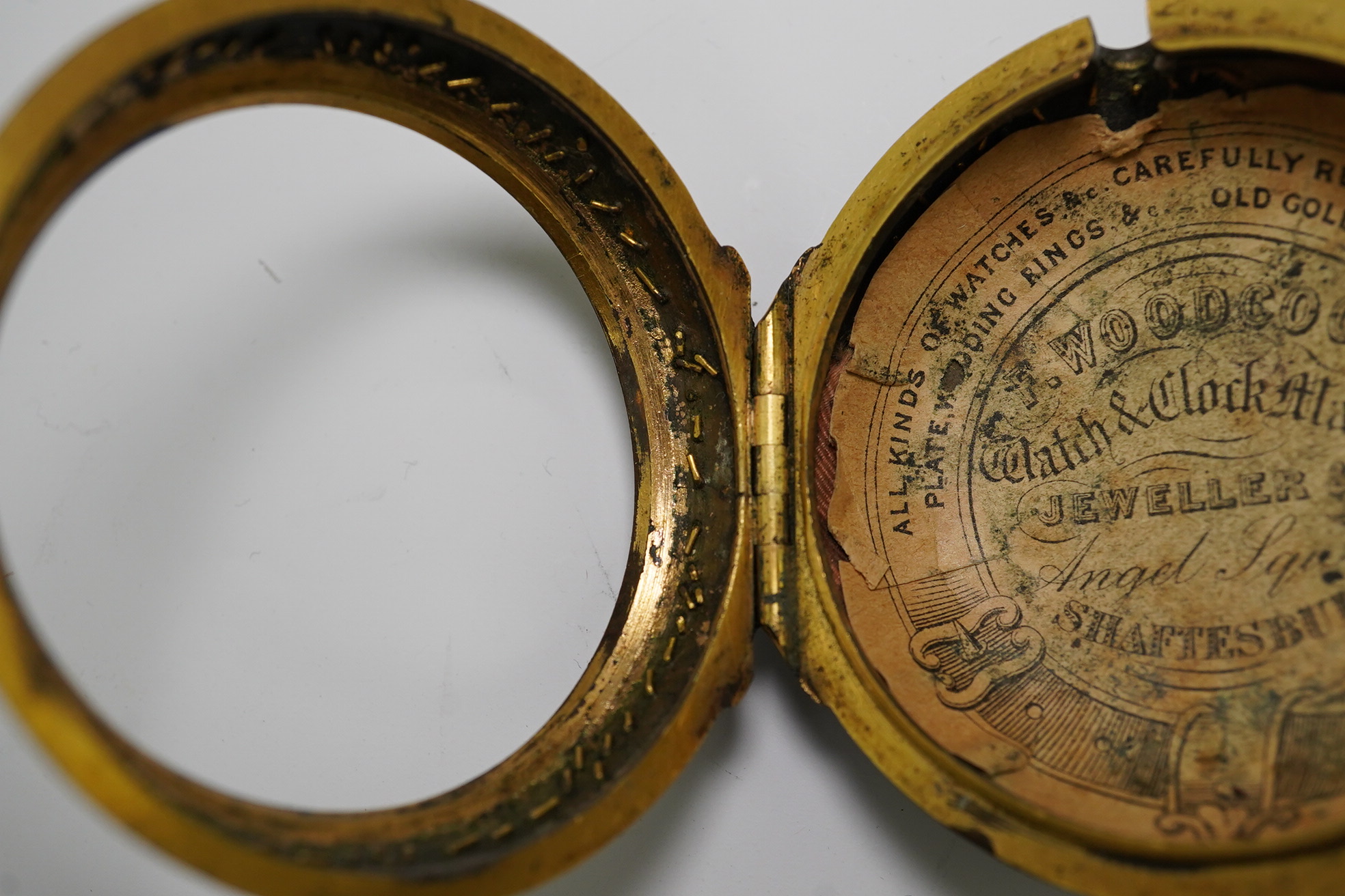 A George III pair cased gold plated pocket watch, with a green stained tortoiseshell outer case, by William Hope, London